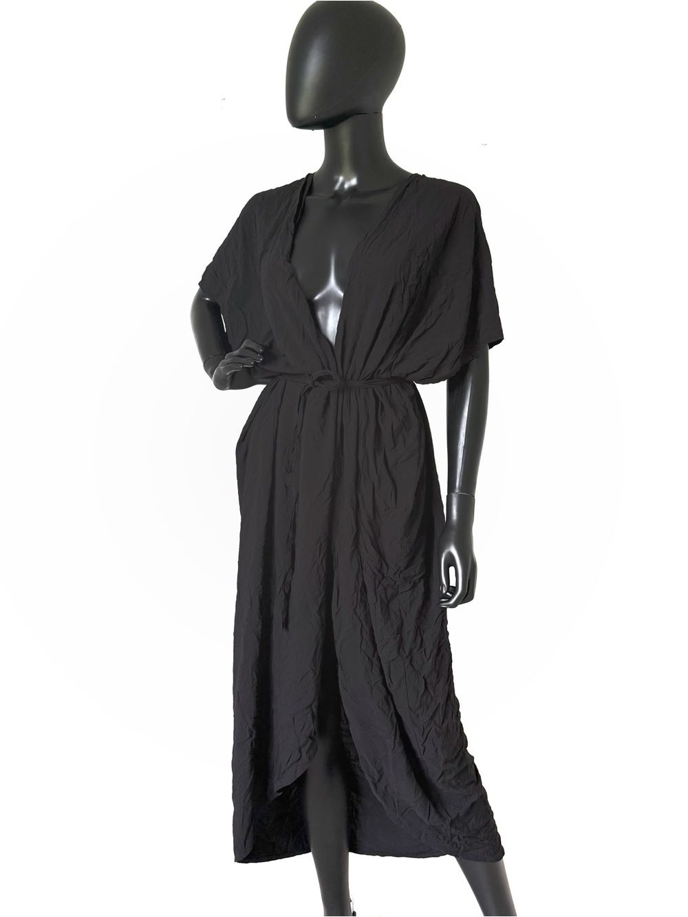 Rayon Cape Robe Beach Cover Up Casual Cardigan Bell Sleeves Cape Summer Long Top